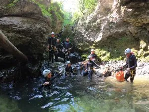 Familie canyoning