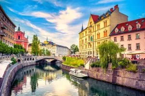 Admire the colours of Ljubljana