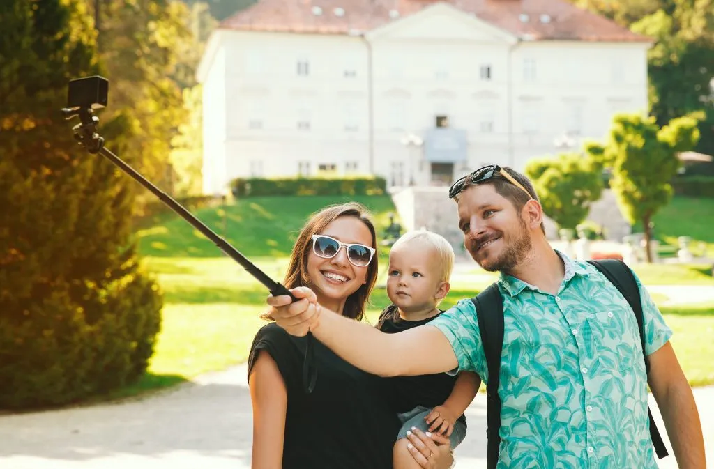 selfie di famiglia a Lubiana